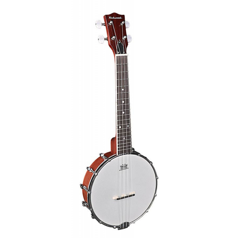 RMBU-404  |  Heritage Series open back ukulele banjo with mahogany rim