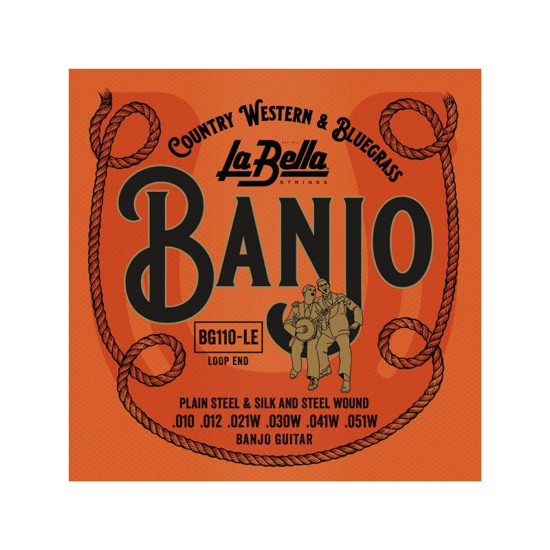 La Bella BG110-LE  string set for 6-string Banjo