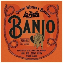 La Bella string set 720L-LE tenor banjo 4 string