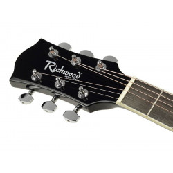 Richwood Artist Series Linkshänder-Akustikgitarre Dreadnought RD-12L-BK